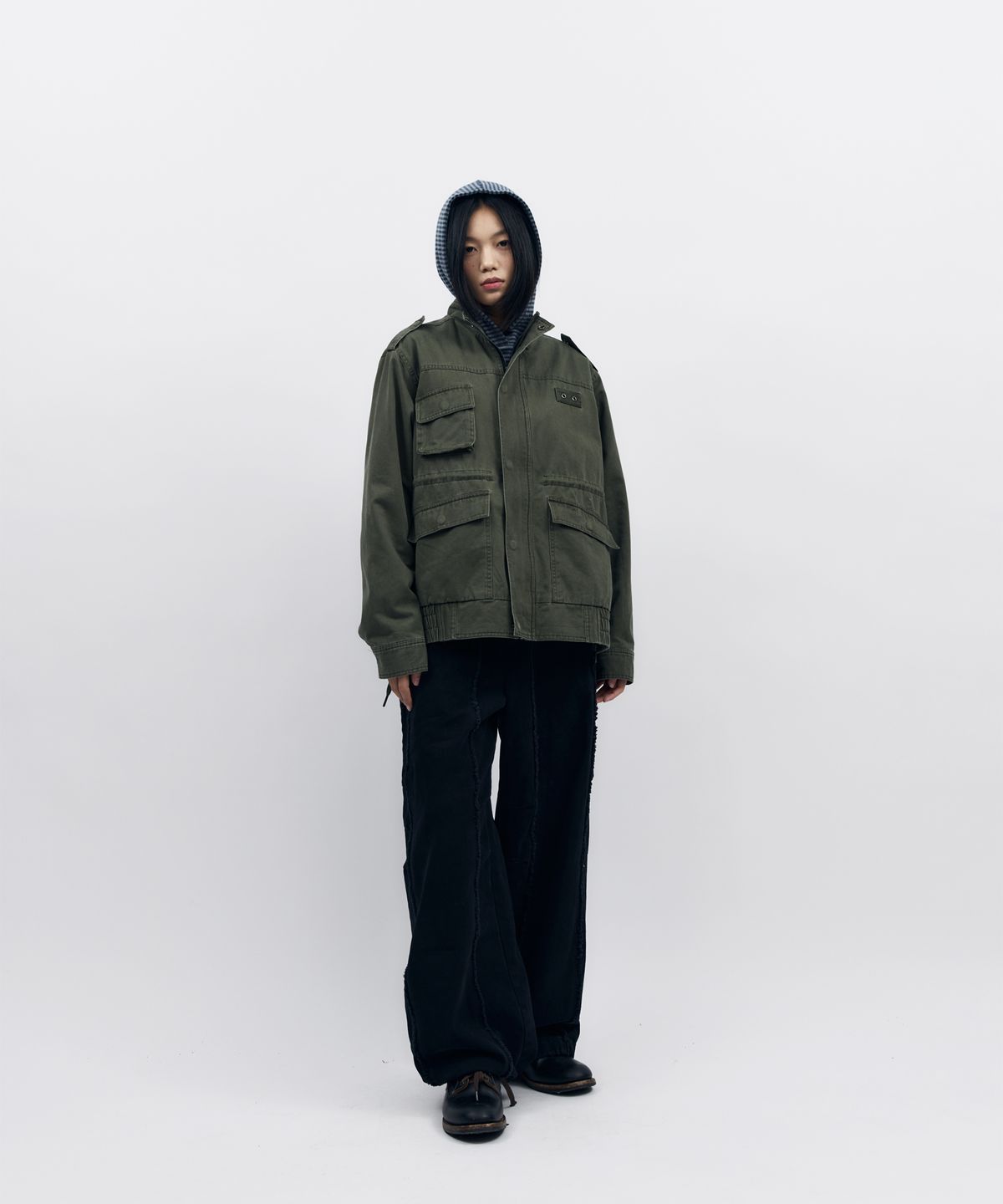 아캄(AAKAM) Nova Drawstring Field Jacket (Khaki)