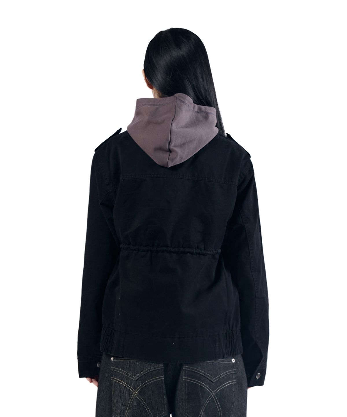 아캄(AAKAM) Nova Drawstring Field Jacket (Black)