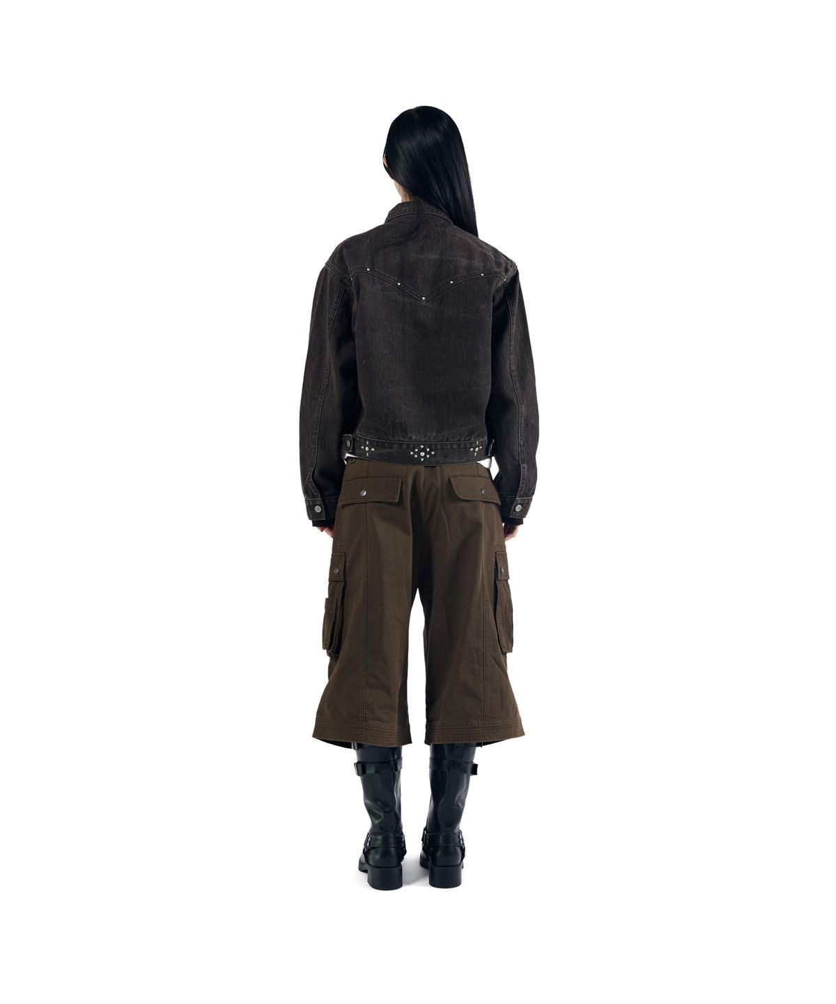 아캄(AAKAM) Frontier Studded Jacket (Brown)