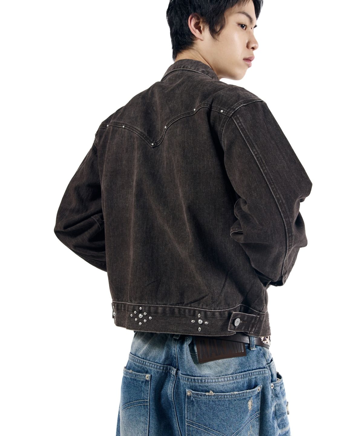 아캄(AAKAM) Frontier Studded Jacket (Brown)
