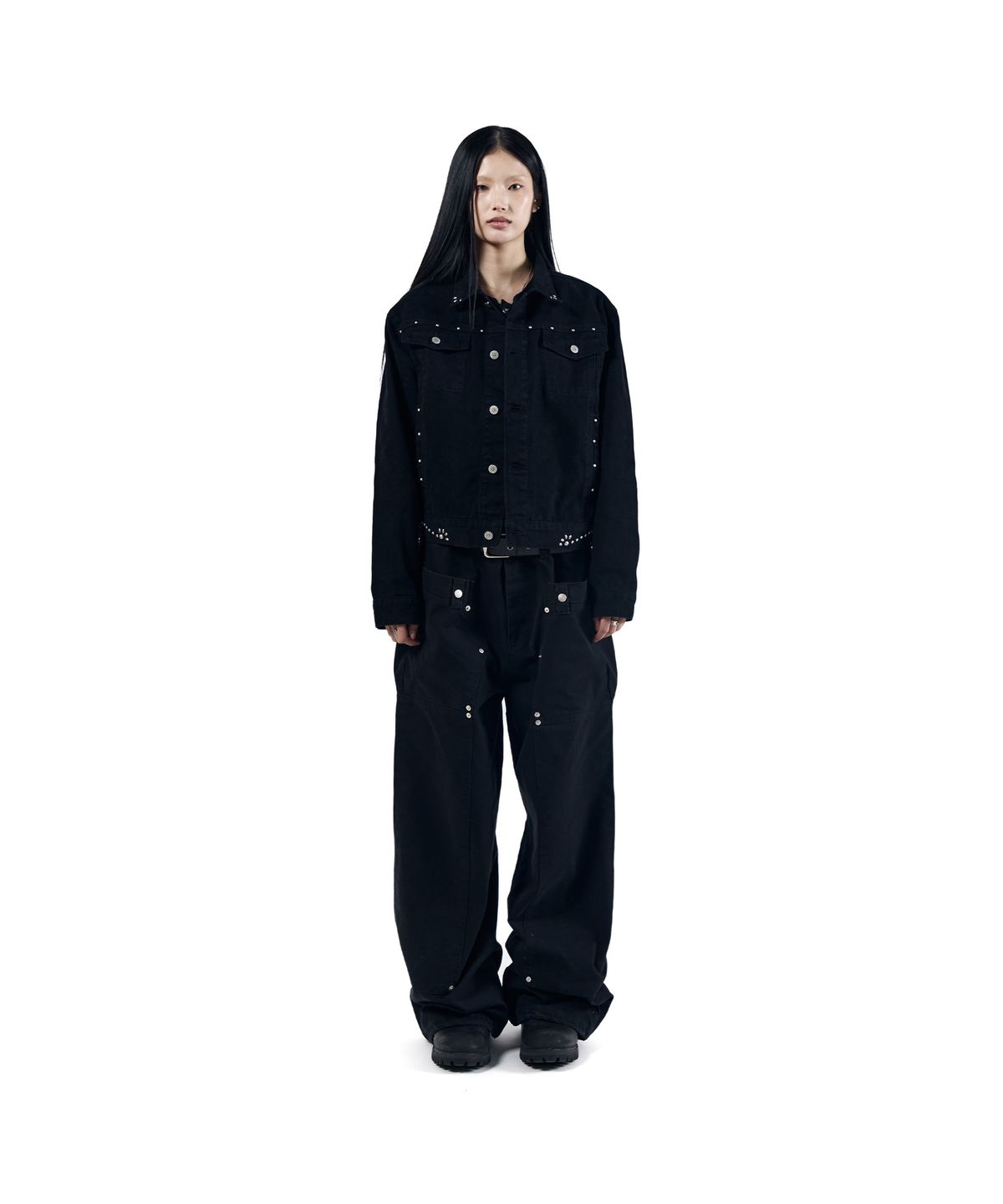 아캄(AAKAM) Frontier Studded Jacket (Black)