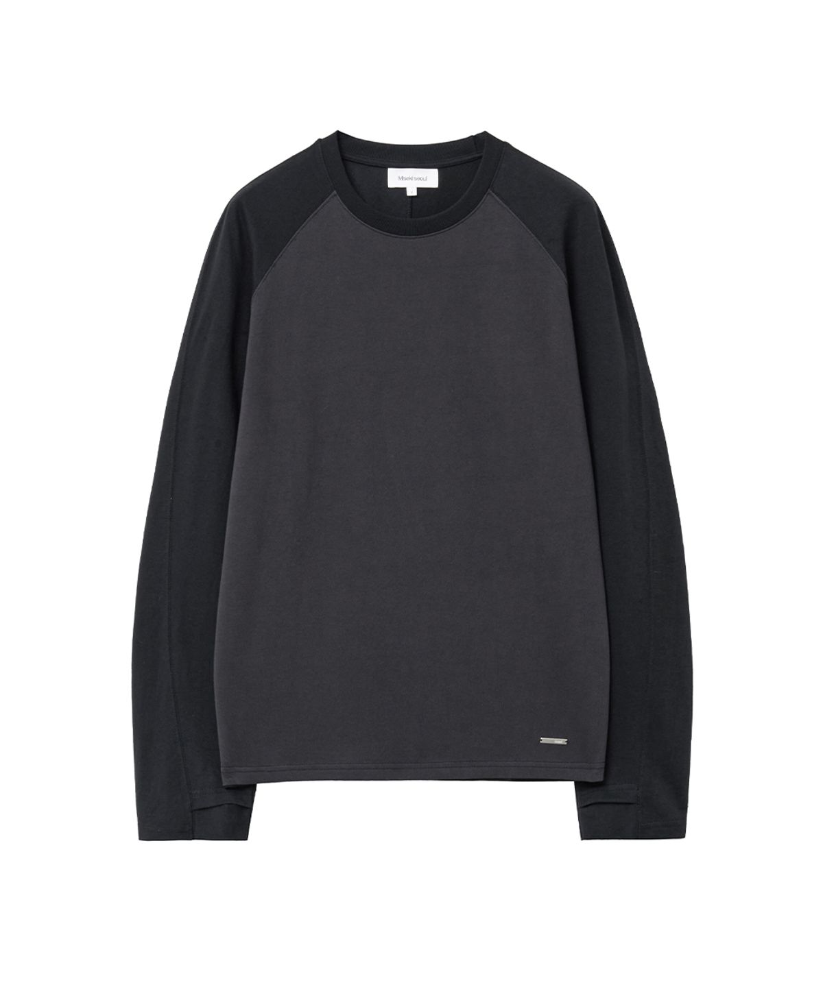 미세키서울 맨(MISEKISEOUL MEN) Two-tone raglan long sleeve BLACK