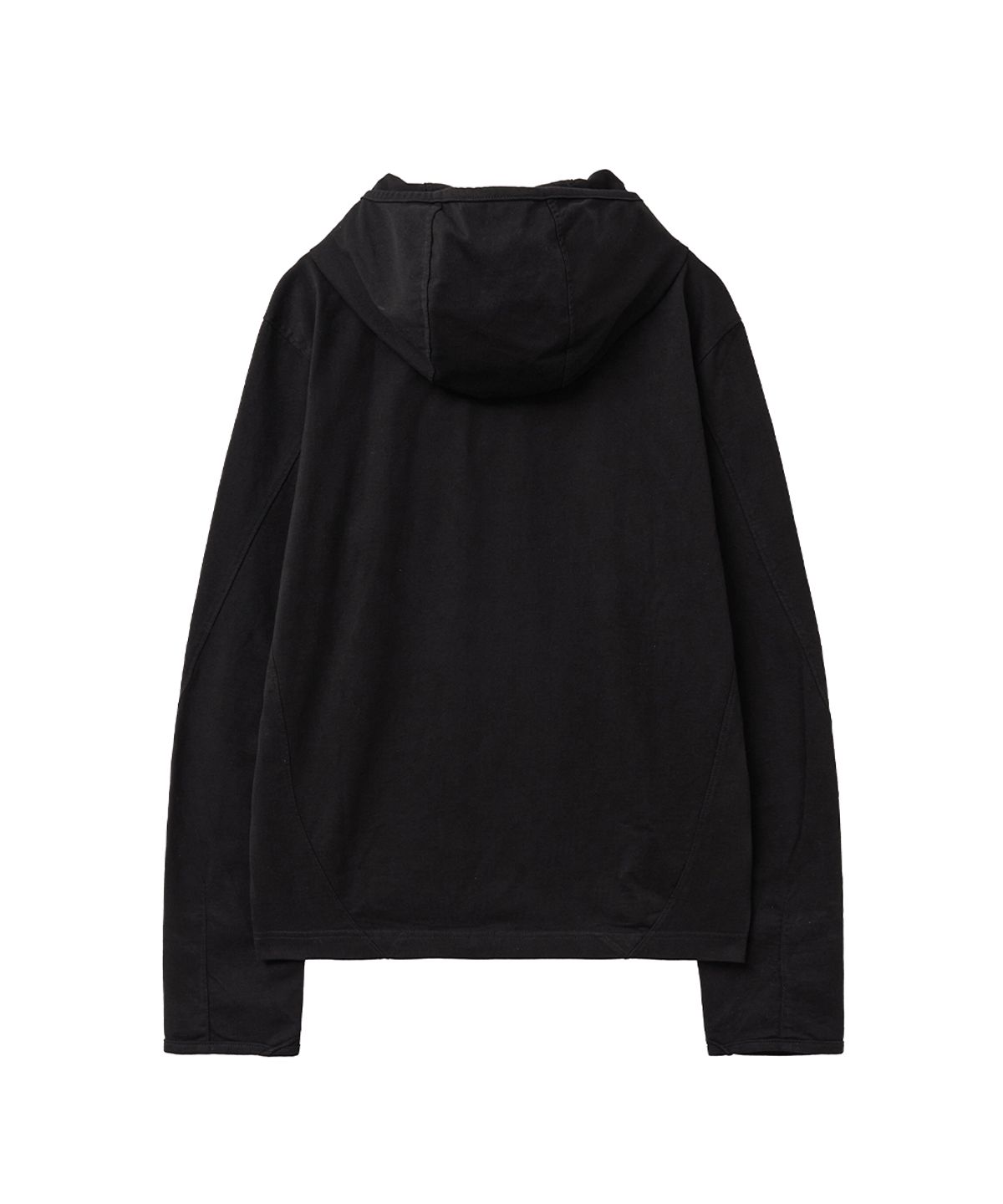 미세키서울 맨(MISEKISEOUL MEN) Placket detail hoodie top BLACK