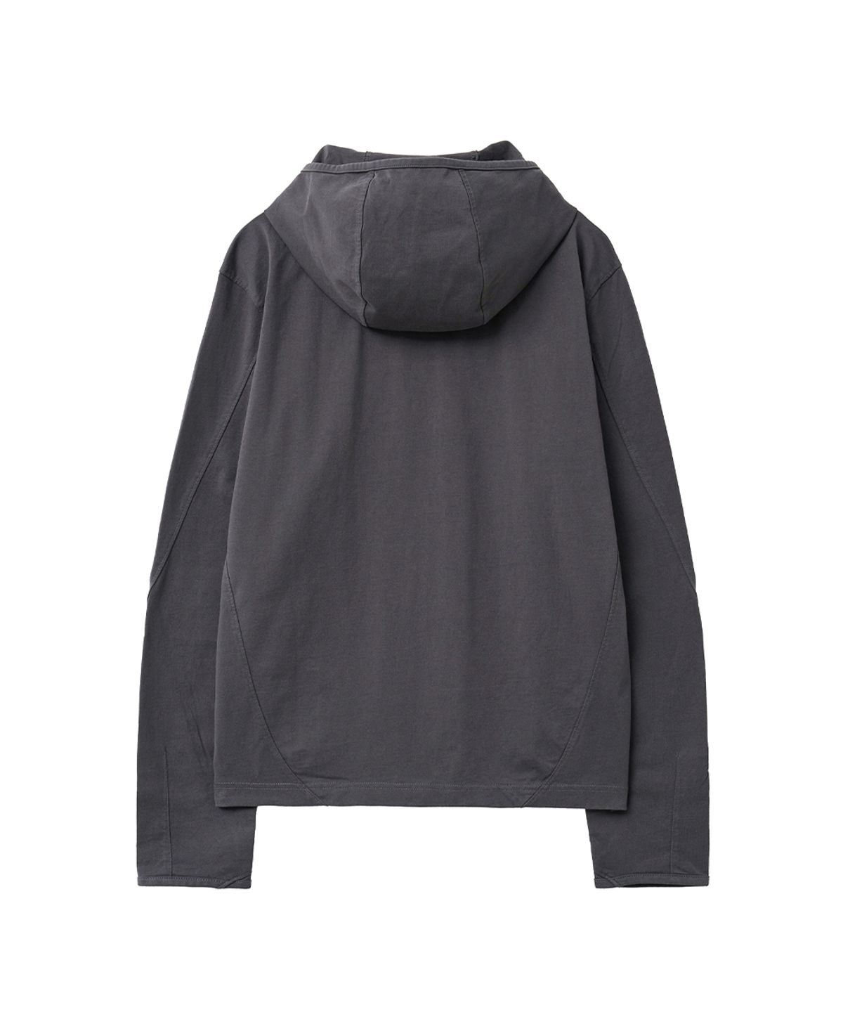 미세키서울 맨(MISEKISEOUL MEN) Placket detail hoodie top CHARCOAL
