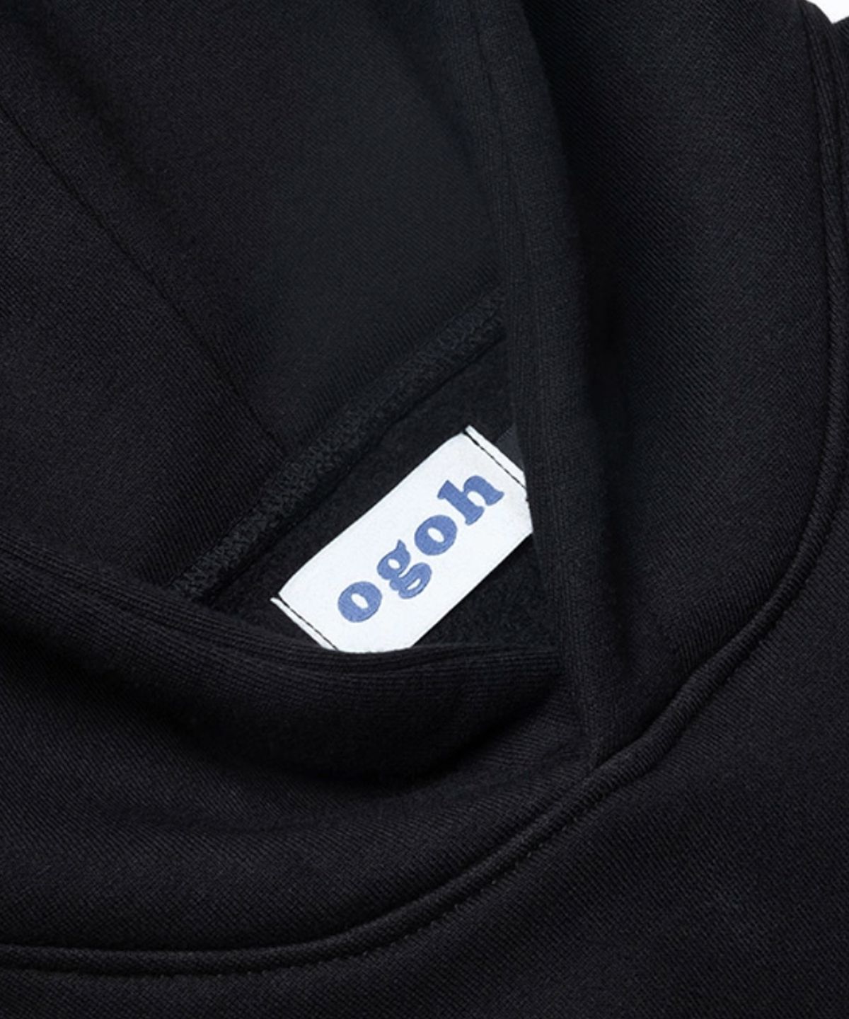 돈애스크마이플랜(DAMP) OGOH 시그니처 로고 후드 미드나잇 블랙
