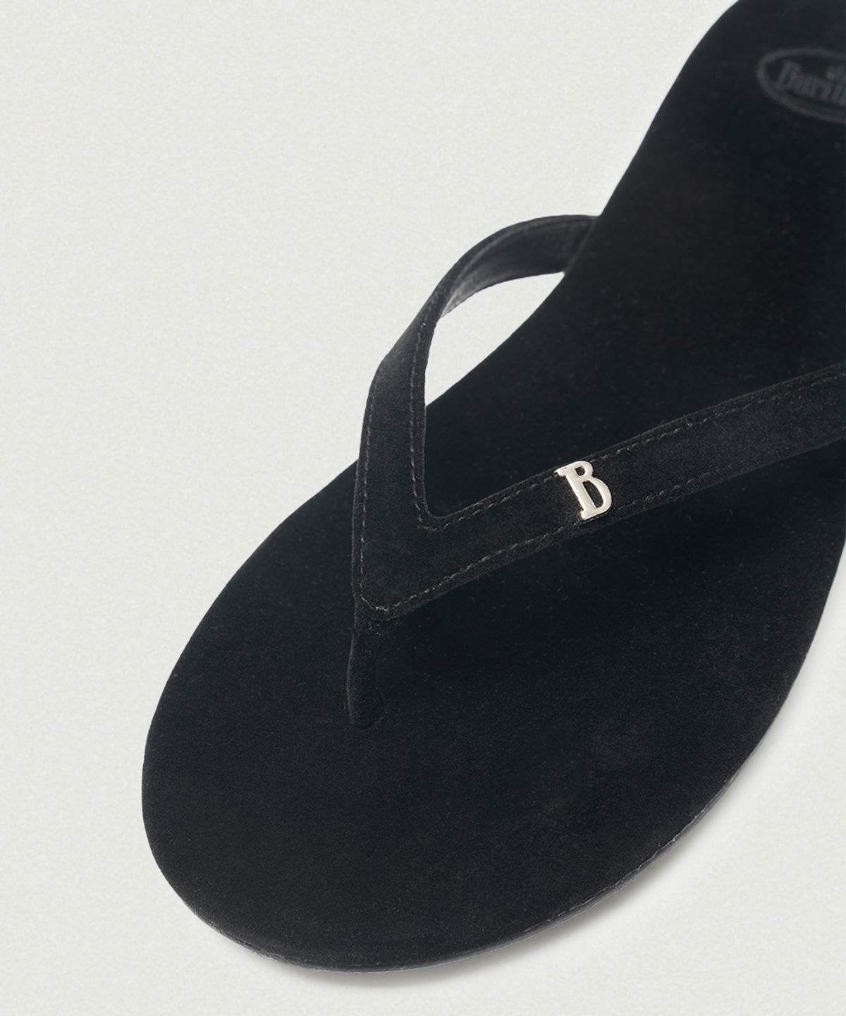 더바넷(THEBARNNET) Belua Velvet Flip-Flops_Black