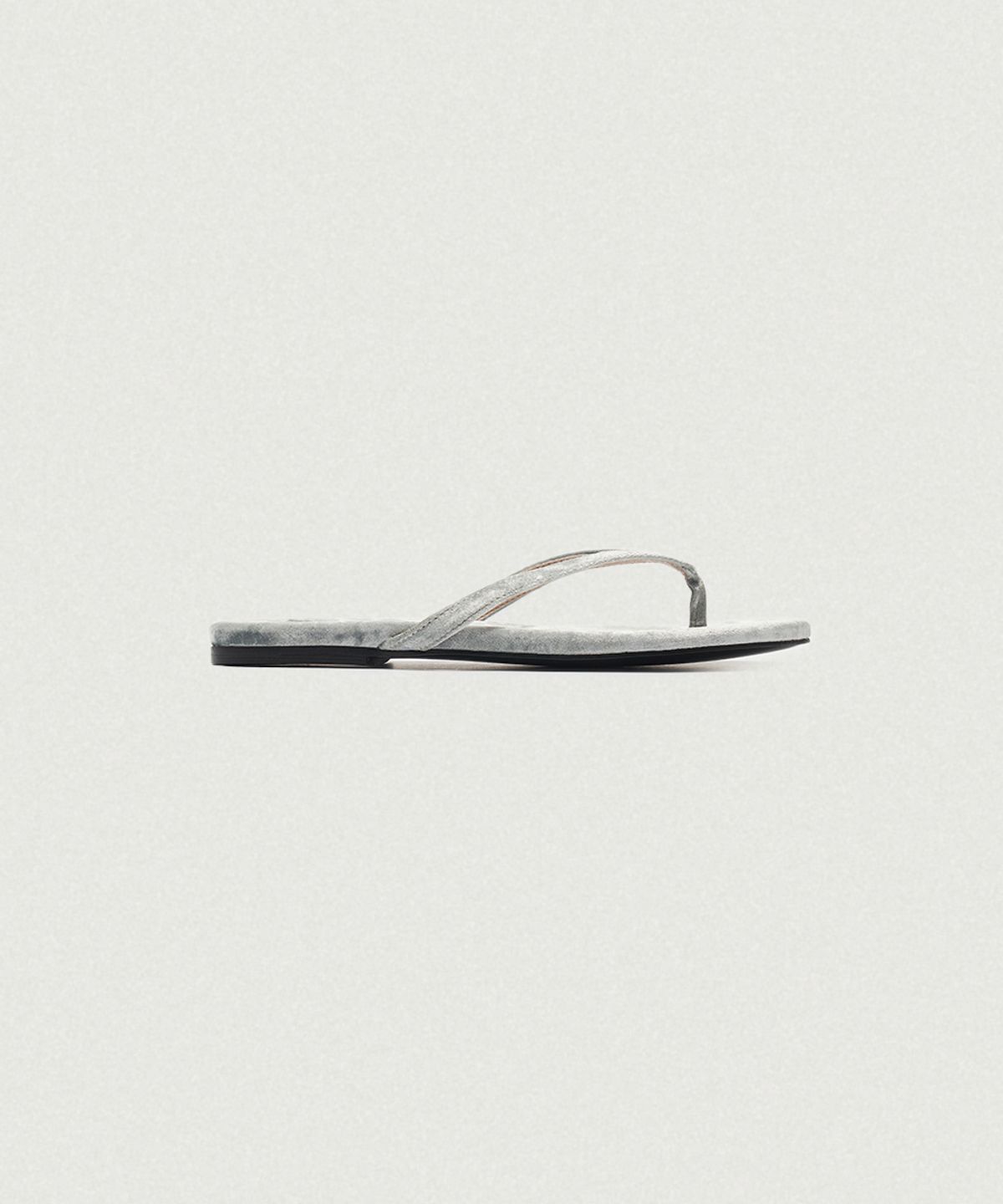 더바넷(THEBARNNET) Belua Velvet Flip-Flops_Grey