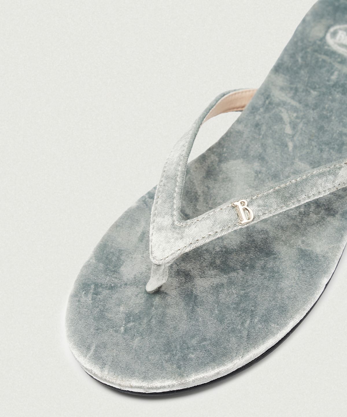 더바넷(THEBARNNET) Belua Velvet Flip-Flops_Grey