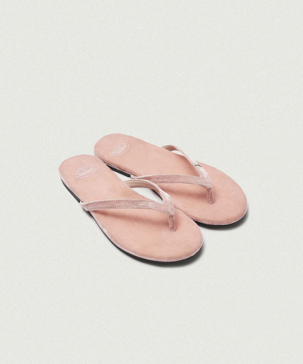 더바넷(THEBARNNET) Belua Velvet Flip-Flops_Light Pink