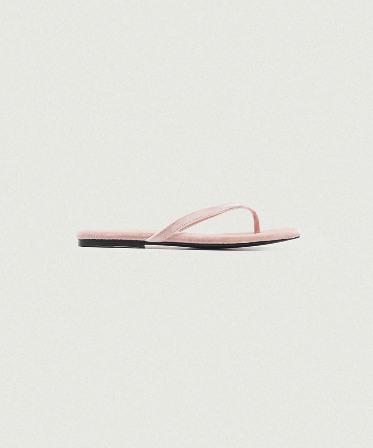 더바넷(THEBARNNET) Belua Velvet Flip-Flops_Light Pink