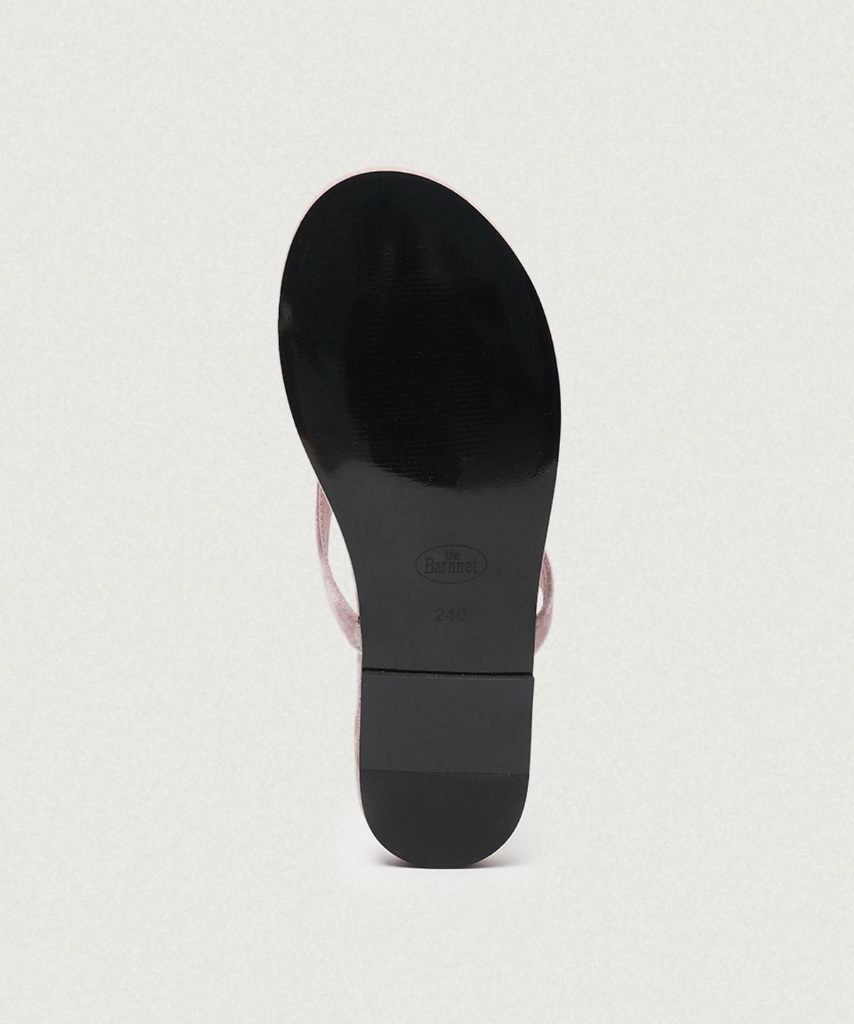 더바넷(THEBARNNET) Belua Velvet Flip-Flops_Light Pink