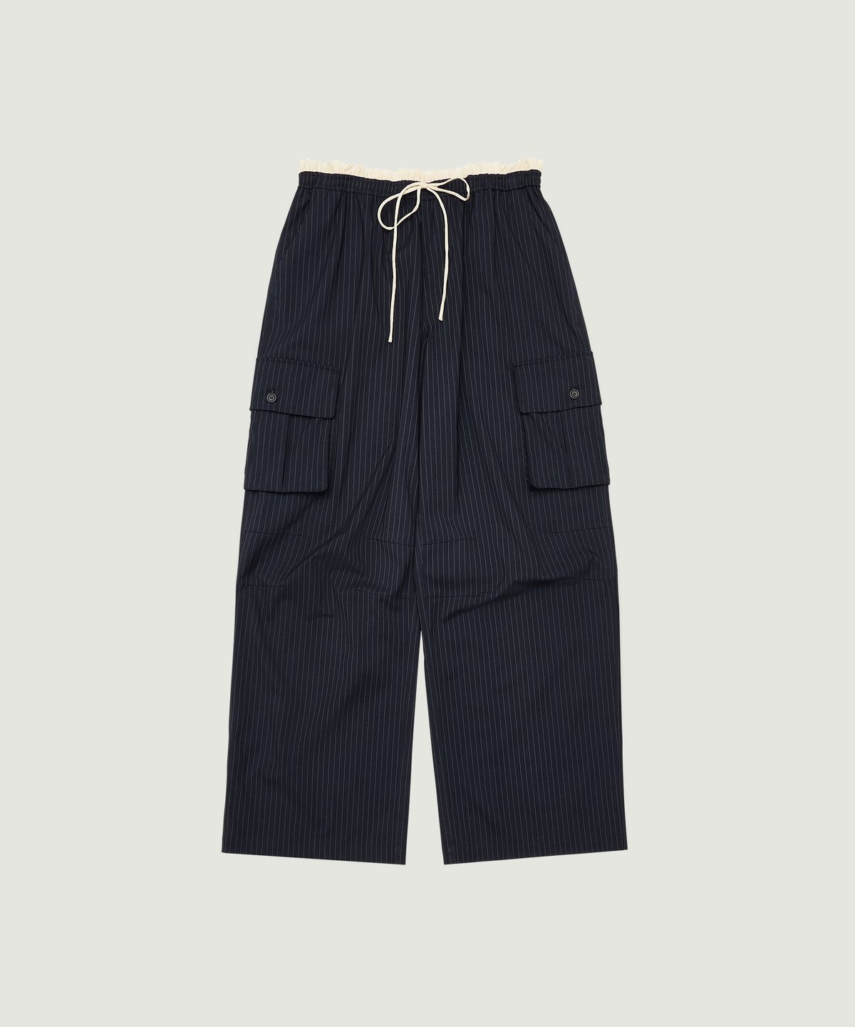 그로브(GROVE) LAYER STRIPE CARGO PANTS (NAVY)