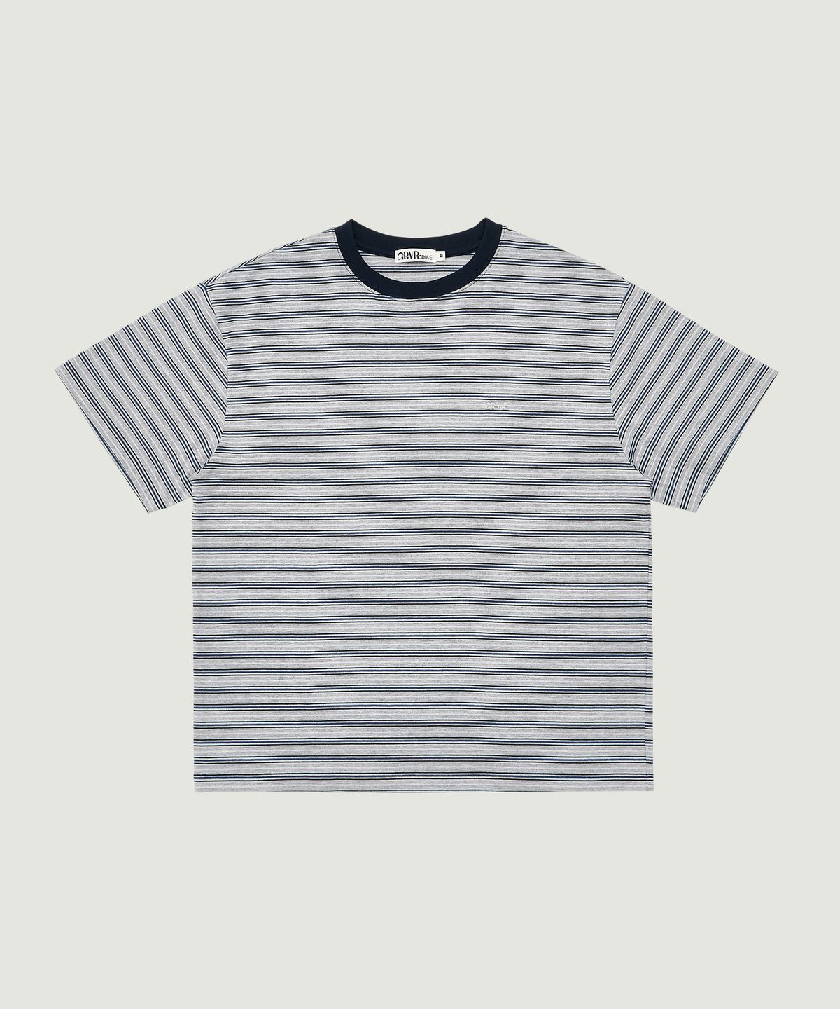 그로브(GROVE) TANI STRIPE H/S T-SHIRT (NAVY)