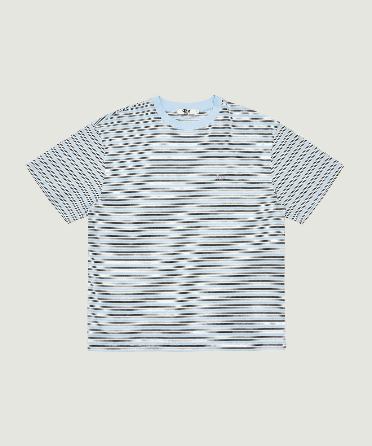 그로브(GROVE) TANI STRIPE H/S T-SHIRT (LIGHT BLUE)