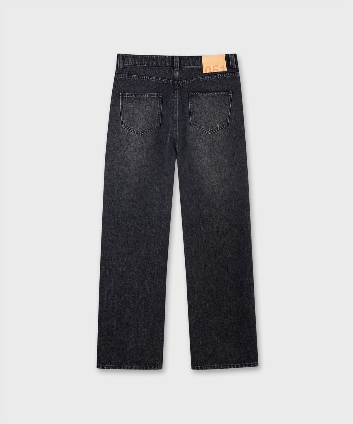 플랙(PLAC) [KUROKI] FLARED DENIM_BLACK WASHED