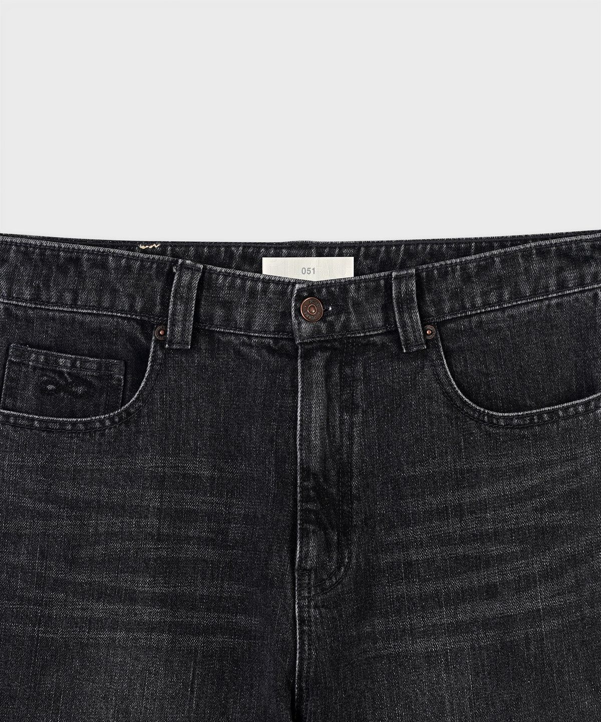 플랙(PLAC) [KUROKI] FLARED DENIM_BLACK WASHED