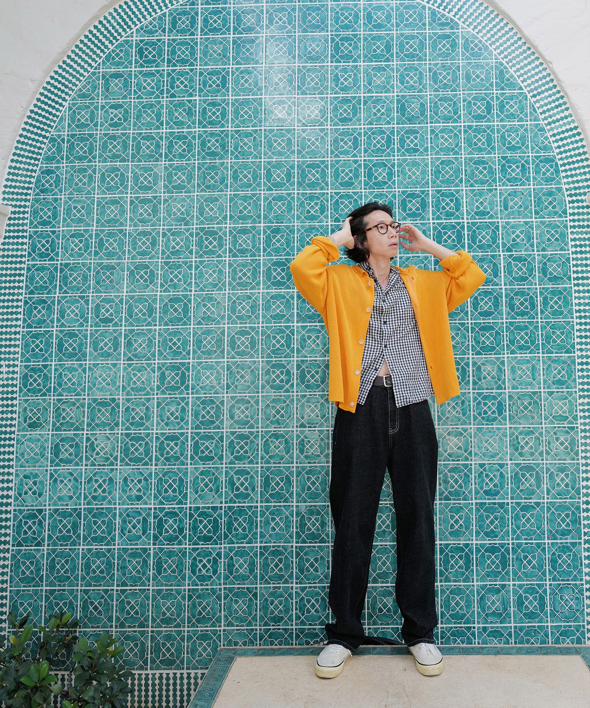 플랙(PLAC) [KUROKI] WIDE DENIM_DARK INDIGO
