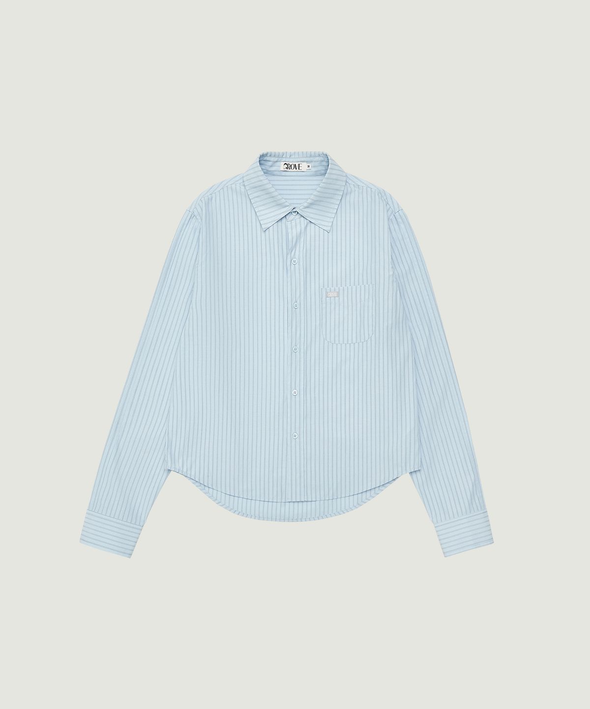 그로브(GROVE) TESS STRIPE SHIRT (LIGHT BLUE)