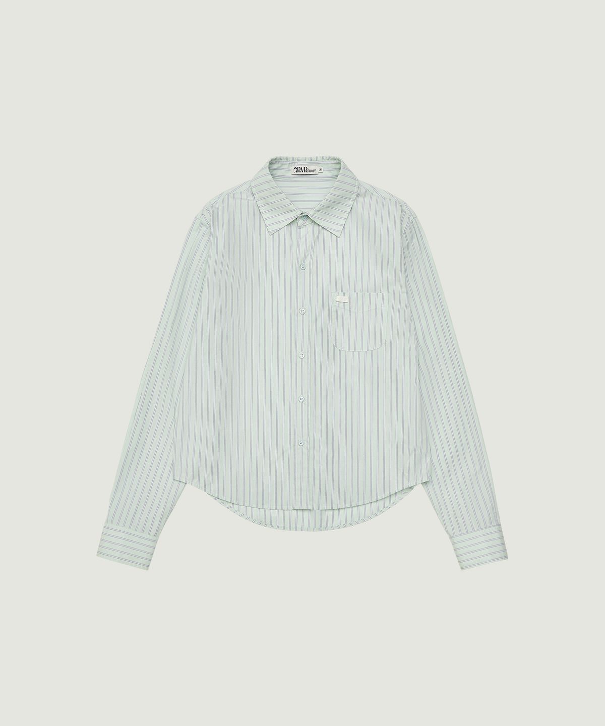 그로브(GROVE) TESS STRIPE SHIRT (GREEN)