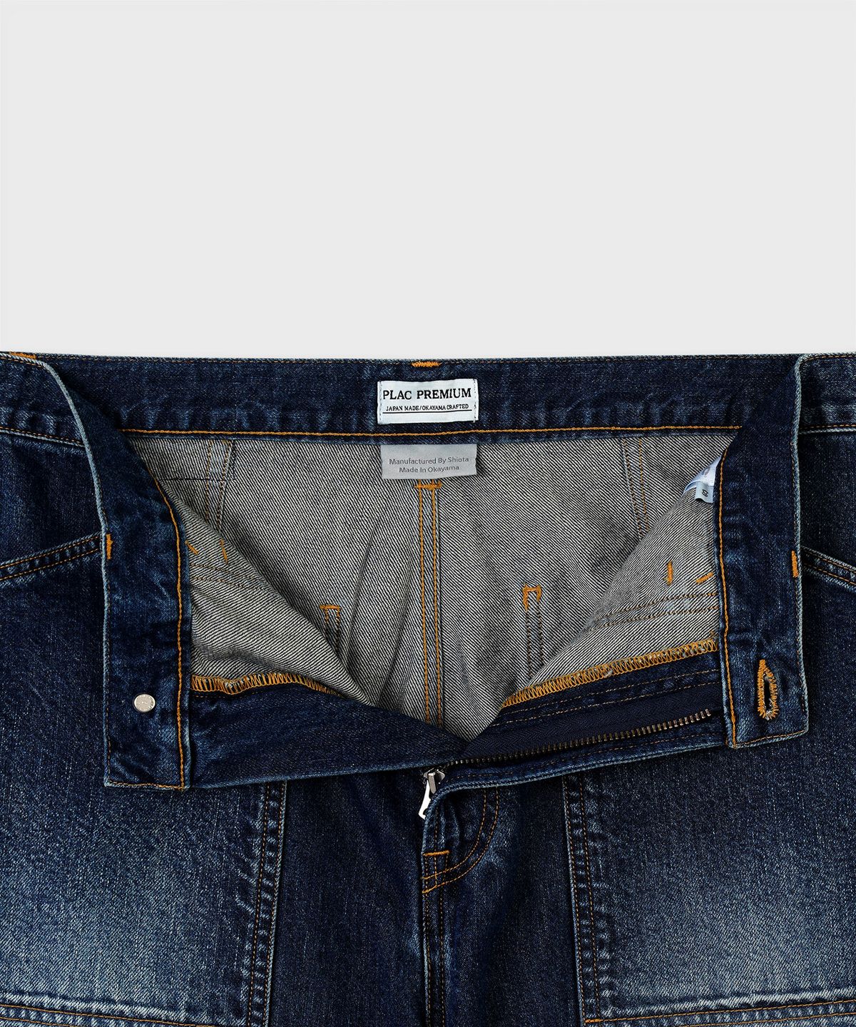 플랙(PLAC) [SHIOTA MADE] GARDENER STRAIGHT DENIM_RUST WASHED