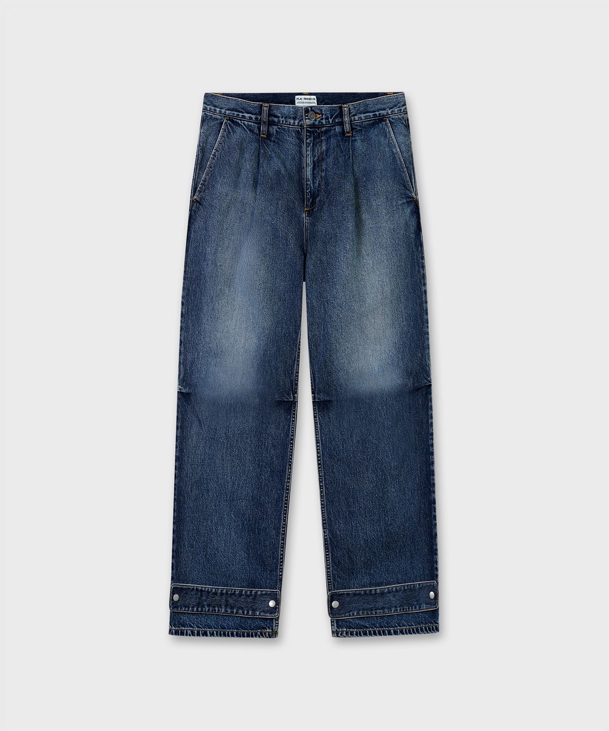 플랙(PLAC) [SHIOTA MADE] WIDE DENIM_FADED WASHED