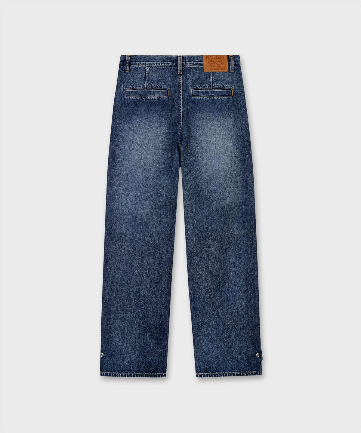 플랙(PLAC) [SHIOTA MADE] WIDE DENIM_FADED WASHED