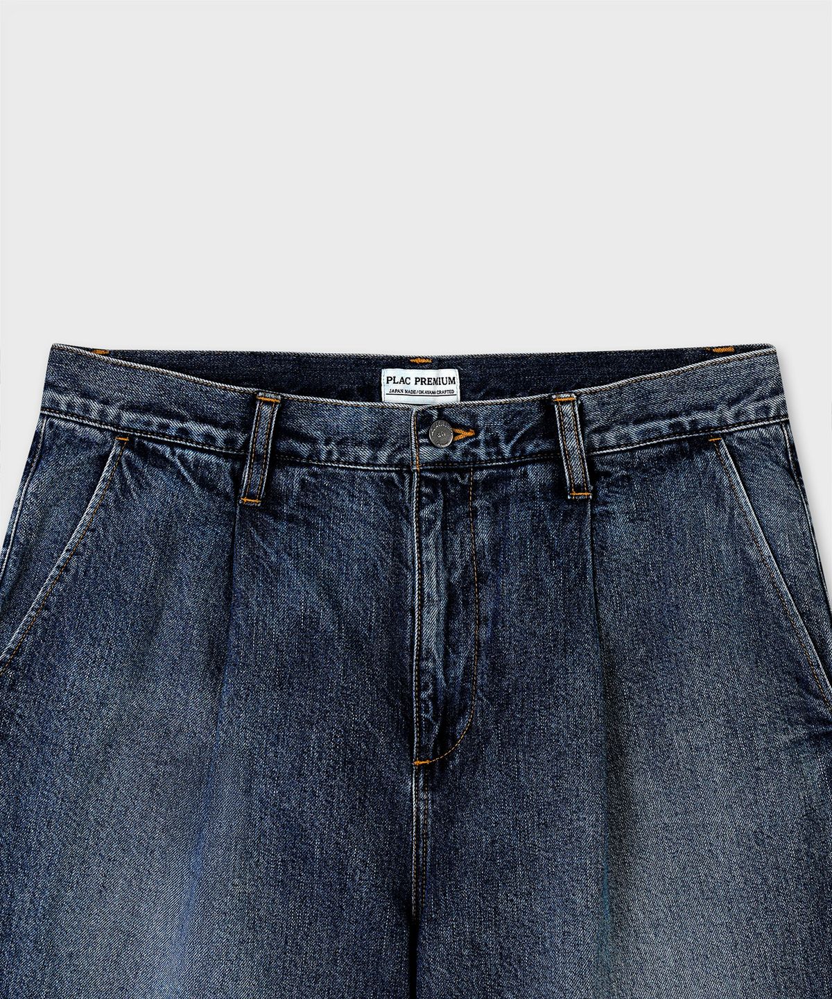 플랙(PLAC) [SHIOTA MADE] WIDE DENIM_FADED WASHED