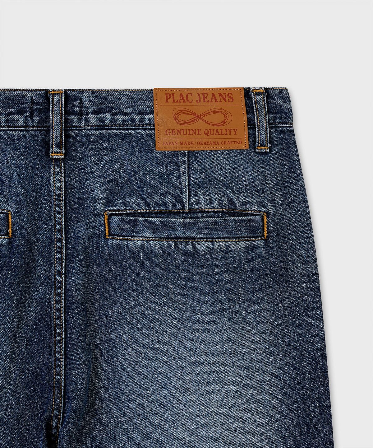 플랙(PLAC) [SHIOTA MADE] WIDE DENIM_FADED WASHED