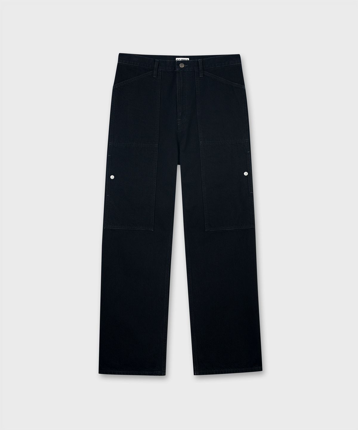 플랙(PLAC) [SHIOTA MADE] GARDENER STRAIGHT DENIM_BLACK