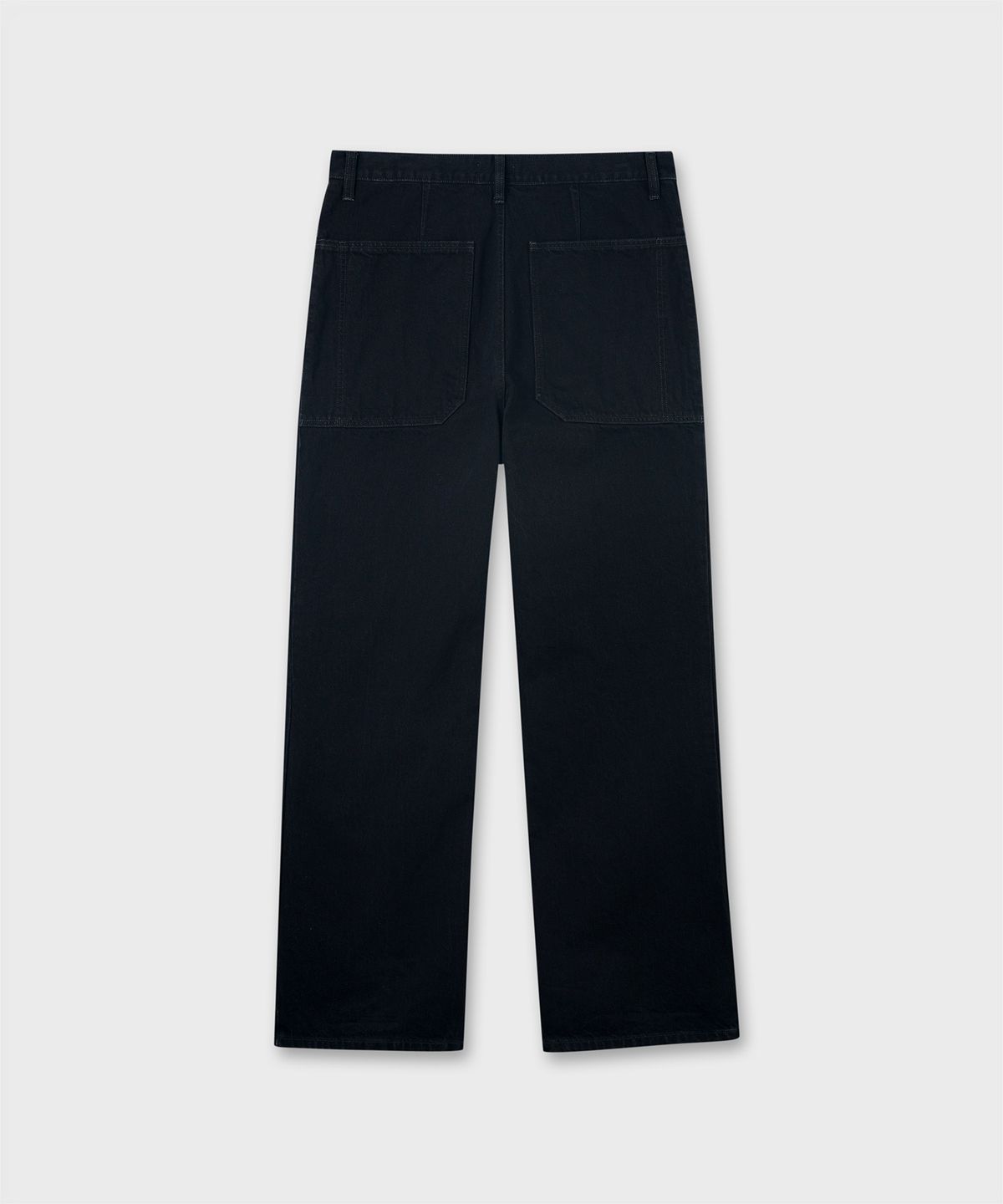 플랙(PLAC) [SHIOTA MADE] GARDENER STRAIGHT DENIM_BLACK