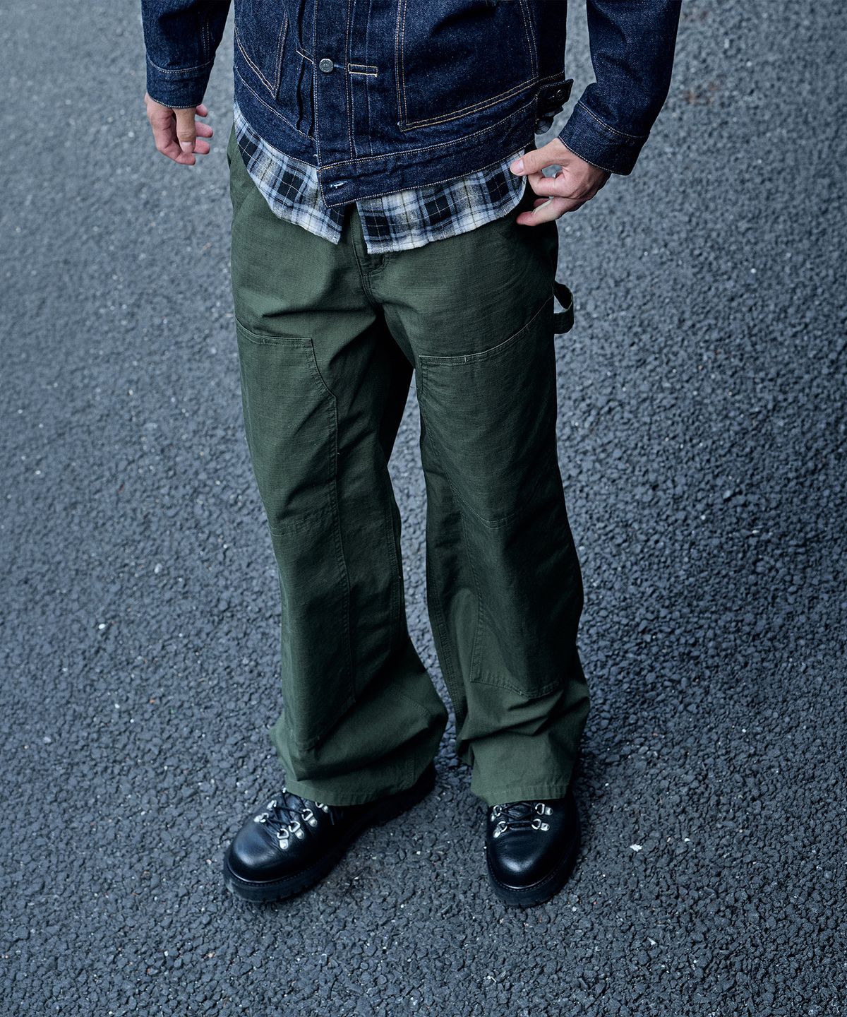 플랙(PLAC) [SHIOTA MADE] CARPENTER WORK PANTS_OLIVE