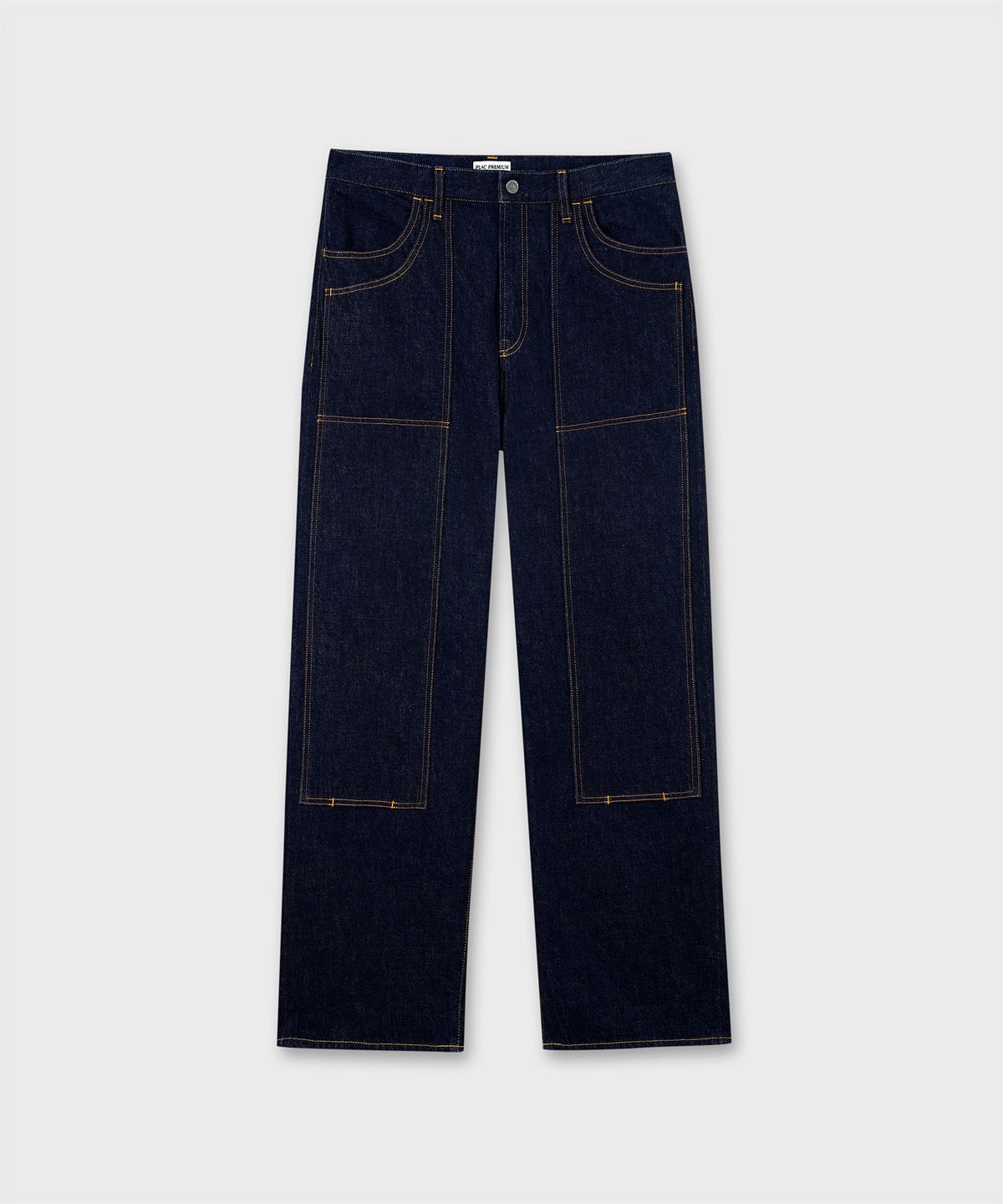 플랙(PLAC) [SHIOTA MADE] DOUBLE KNEE STRAIGHT DENIM_INDIGO