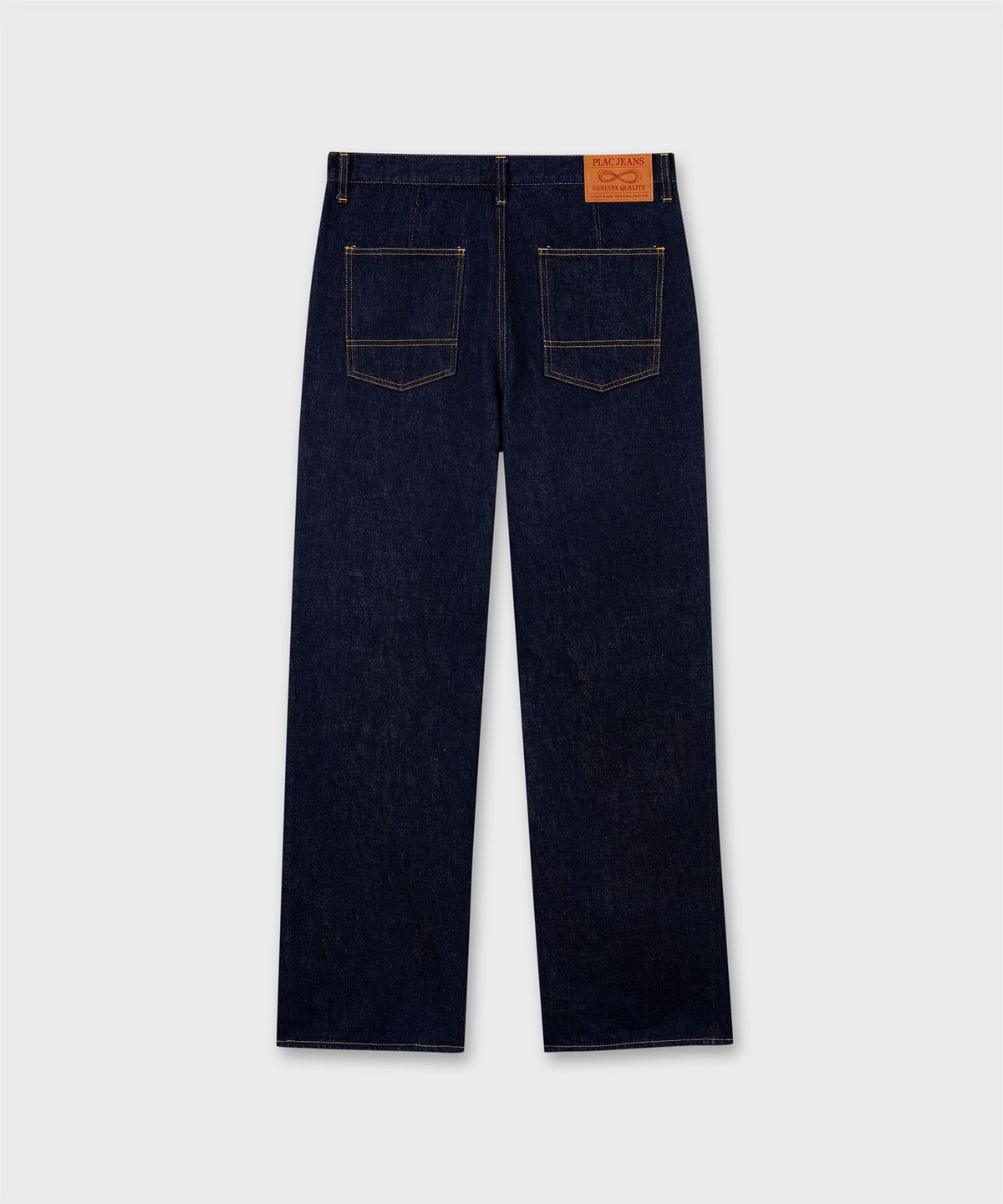 플랙(PLAC) [SHIOTA MADE] DOUBLE KNEE STRAIGHT DENIM_INDIGO