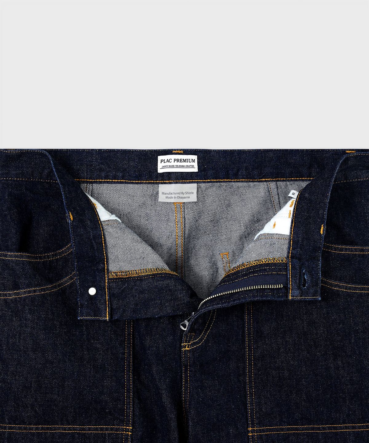플랙(PLAC) [SHIOTA MADE] DOUBLE KNEE STRAIGHT DENIM_INDIGO