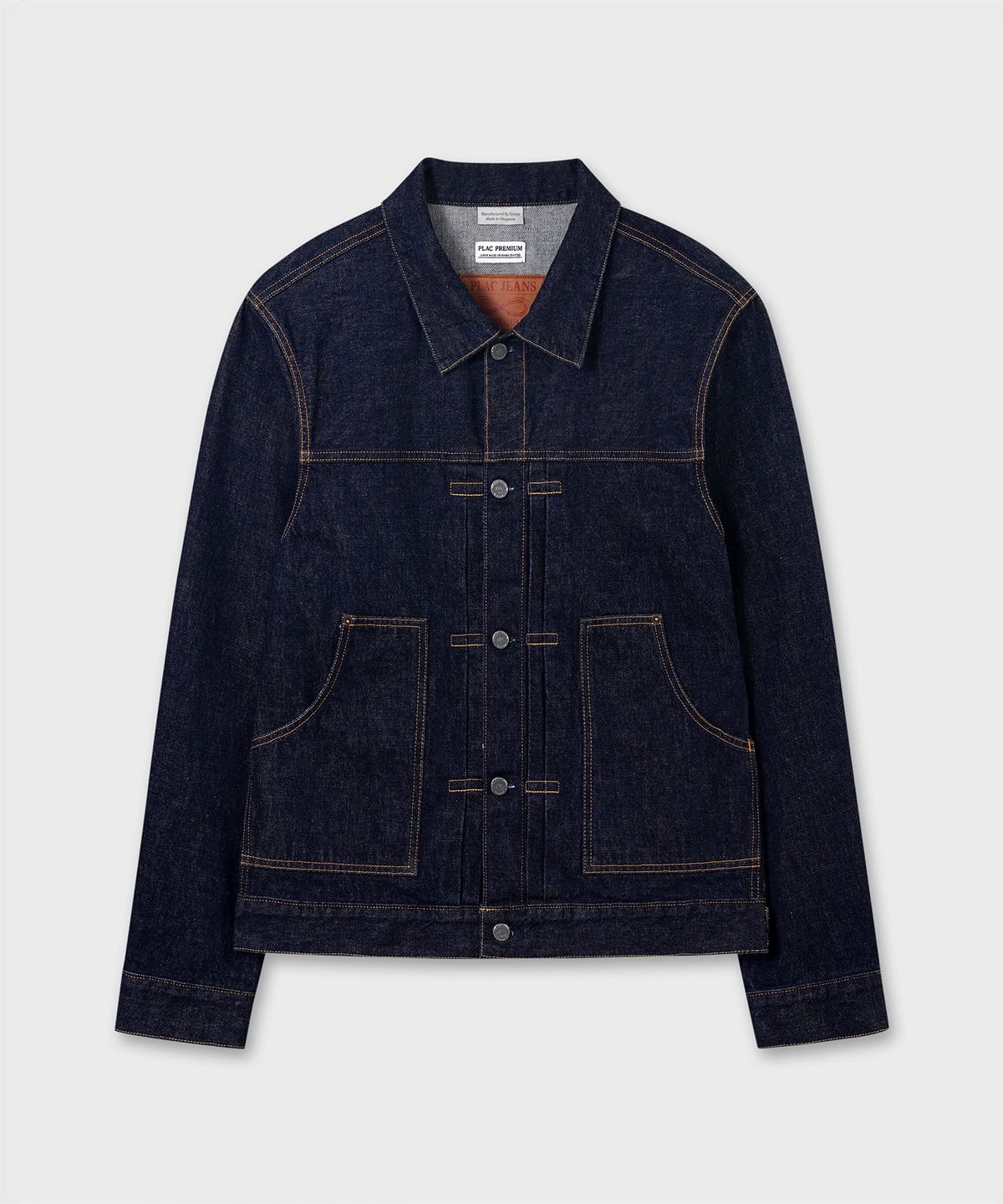 플랙(PLAC) [SHIOTA MADE] TYPE-2 WORK DENIM JACKET_INDIGO