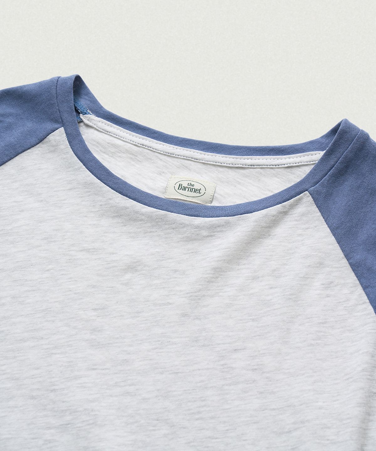 더바넷(THEBARNNET) Raw Raglan T-Shirt_Melange Grey