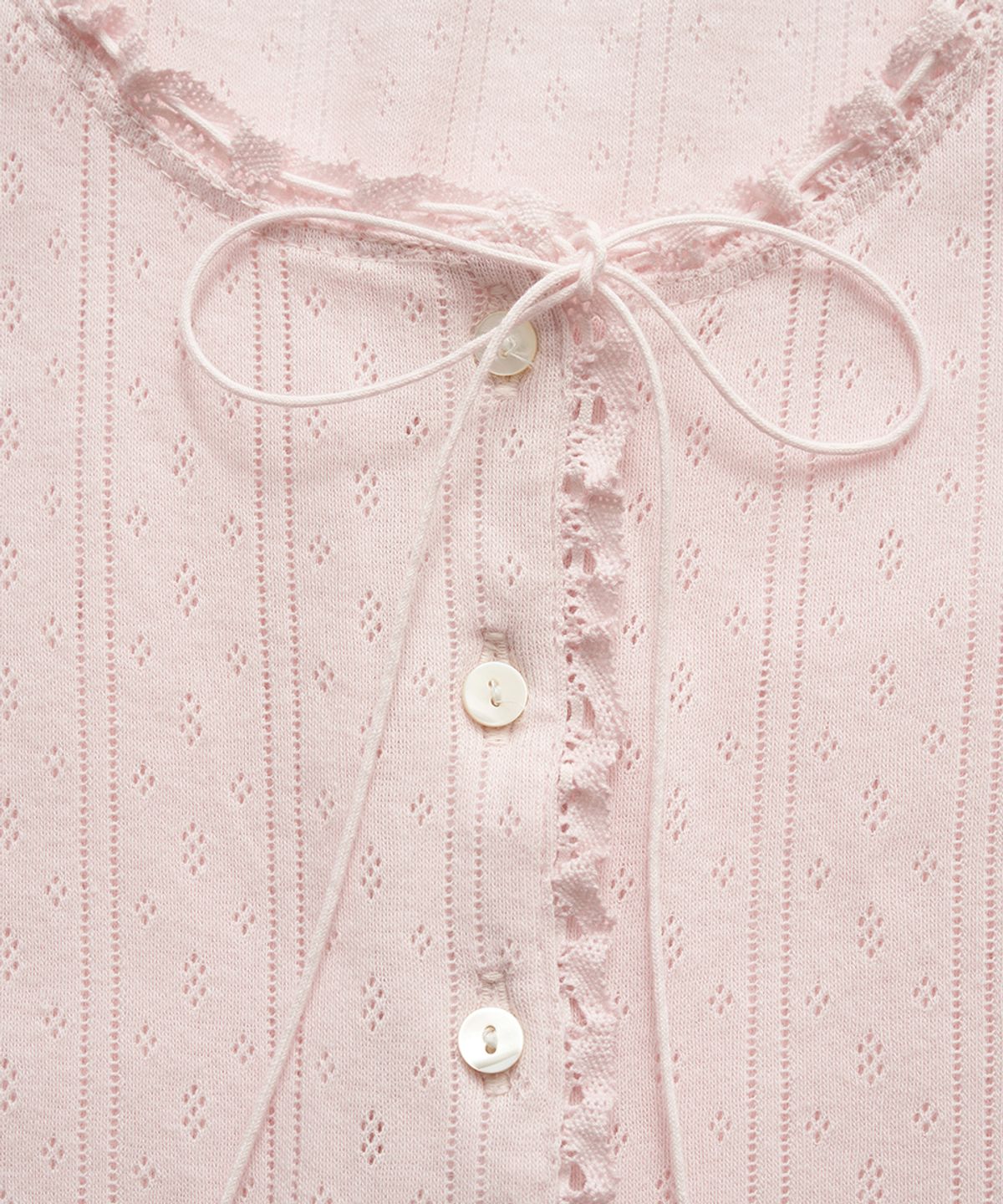 더바넷(THEBARNNET) Ravioli Lace-Trim Tank Top_Pink