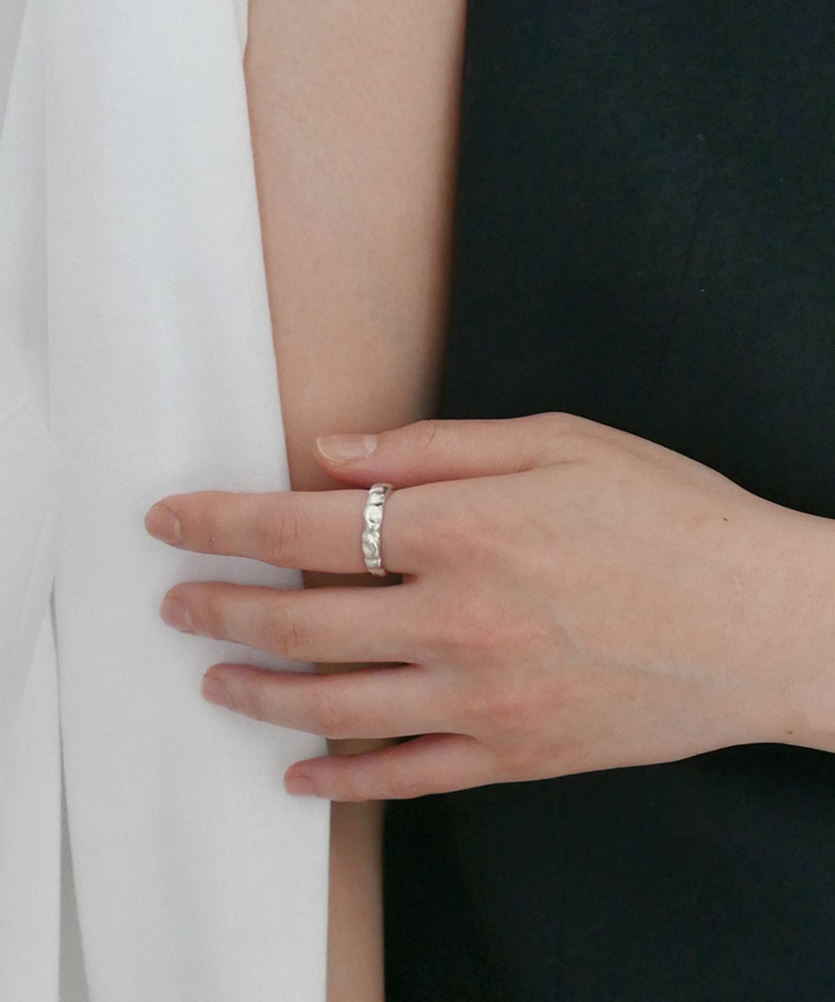 시에가하우스(SIEGA HOUSE) SHIR RING 03 (GLOSSY-SILVER)