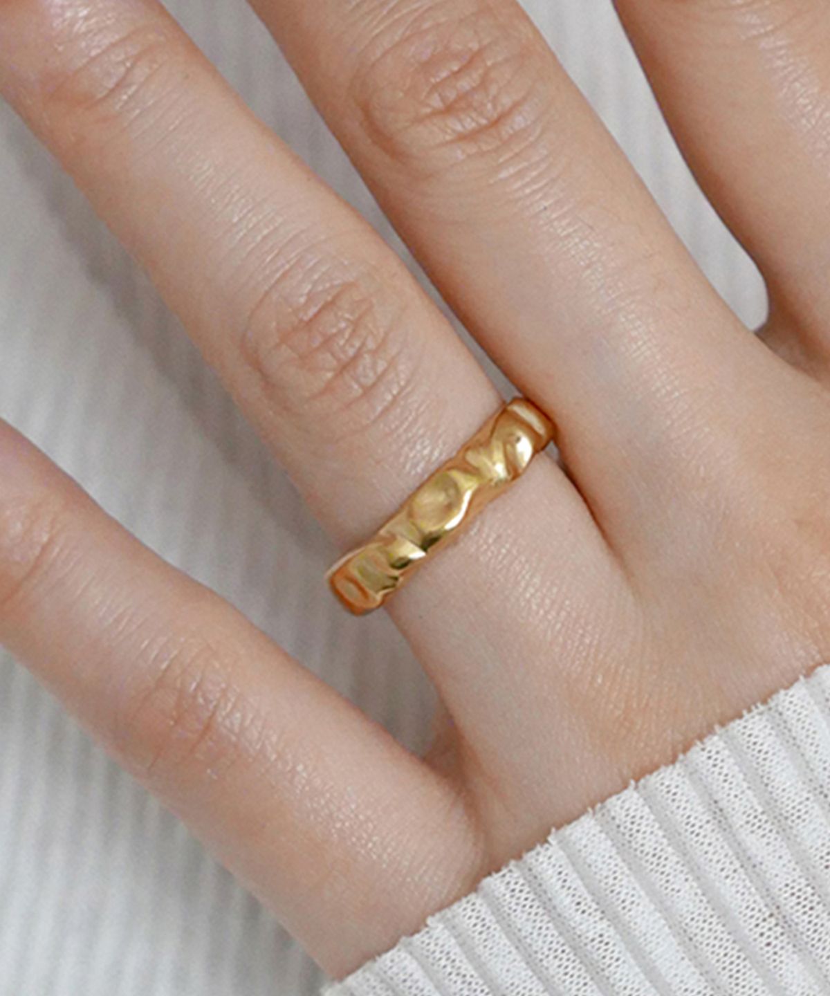 시에가하우스(SIEGA HOUSE) SHIR RING 03 (GLOSSY-GOLD)
