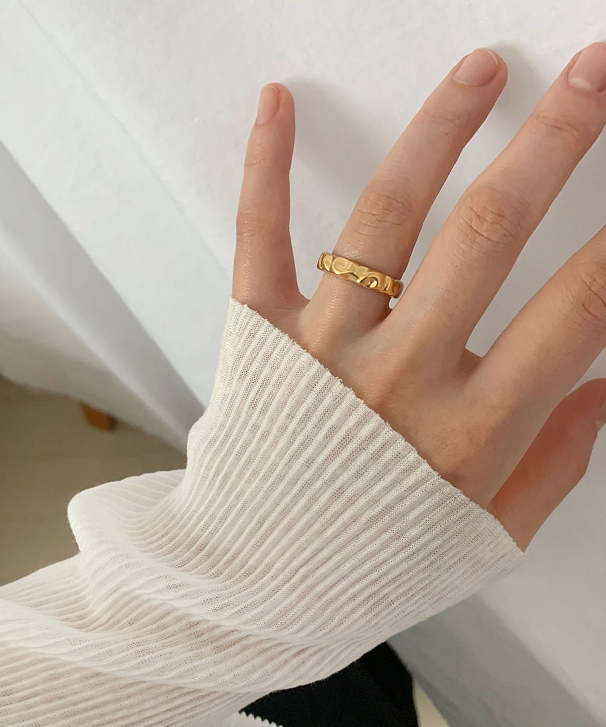 시에가하우스(SIEGA HOUSE) SHIR RING 03 (GLOSSY-GOLD)
