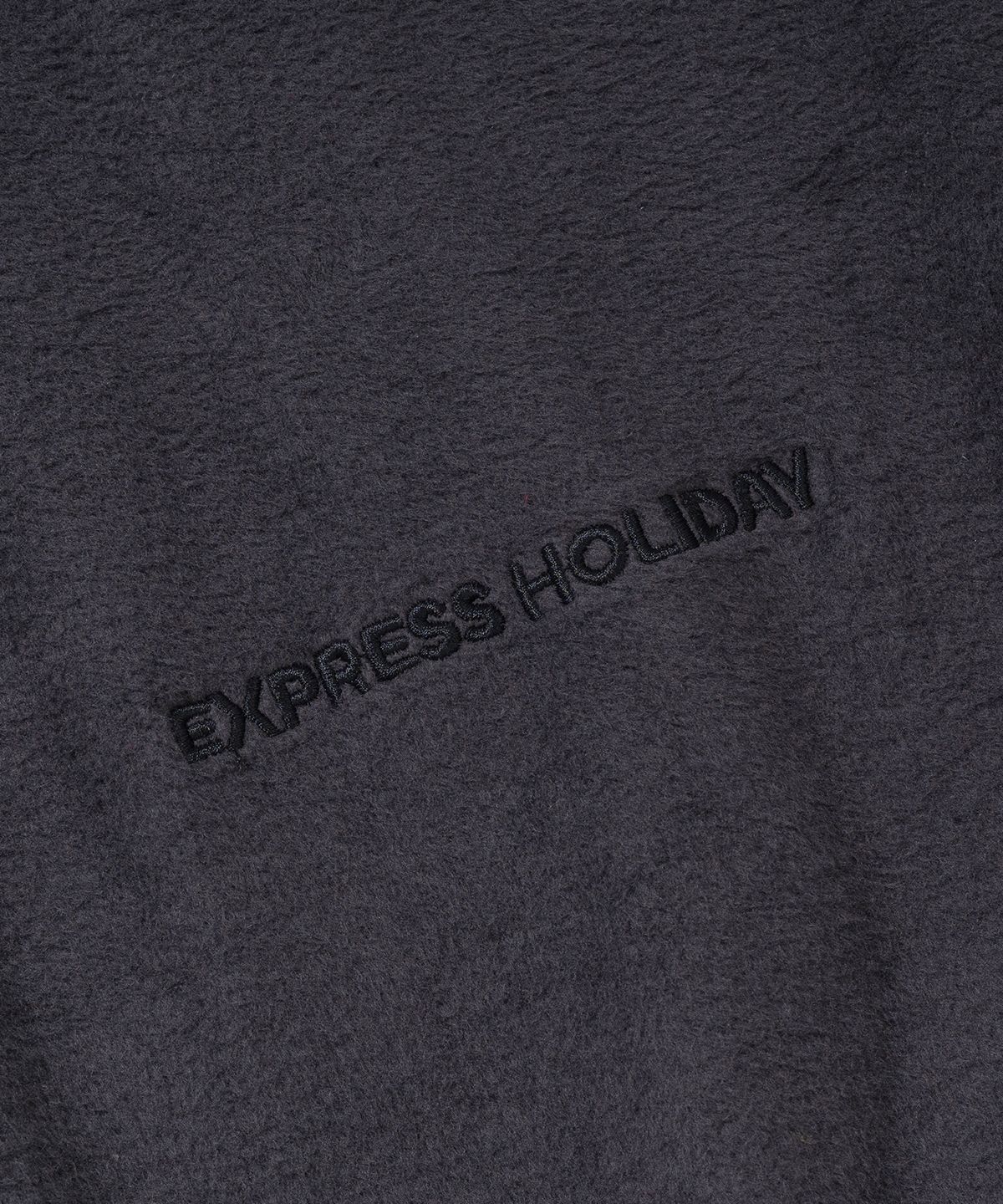 익스프레스홀리데이(EXPRESSHOLIDAY) 브러쉬드 코튼 쉘 하프집업_차콜