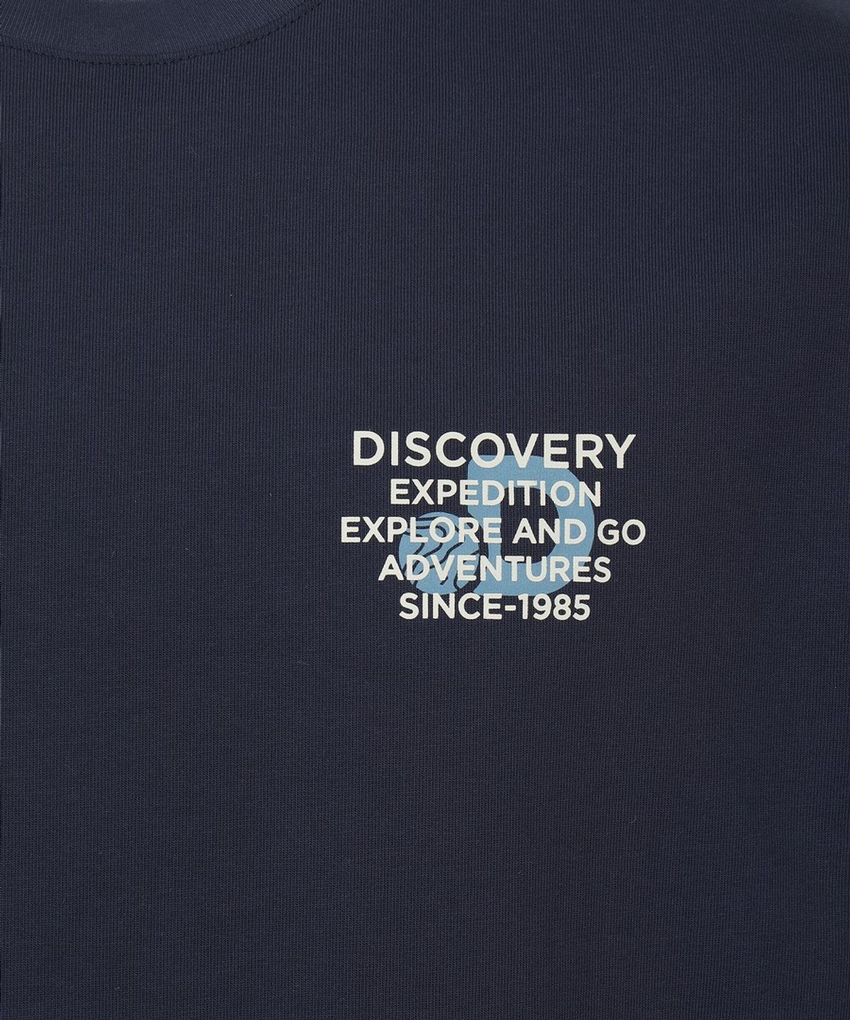 디스커버리 익스페디션(DISCOVERY EXPEDITION) 유니 헤비웨이트 스몰레터 반팔티셔츠 (D/NAVY)