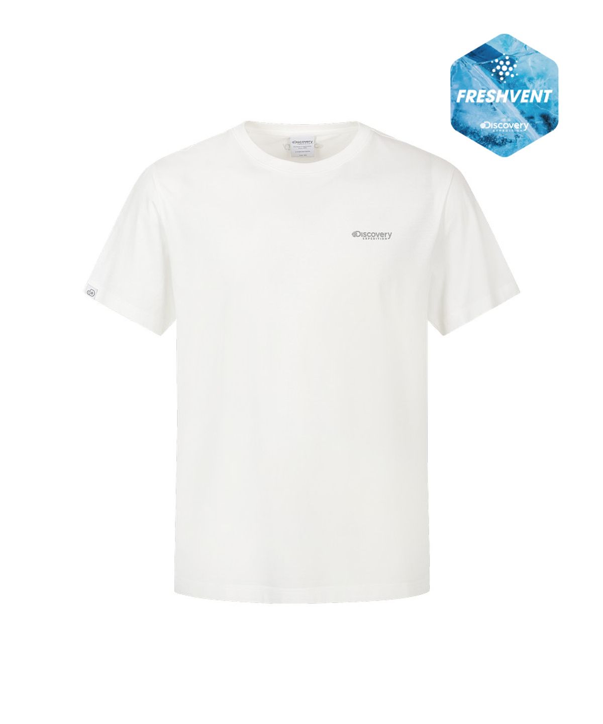 디스커버리 익스페디션(DISCOVERY EXPEDITION) 남성 프레시벤트 덴버 반팔티셔츠 (WHITE)