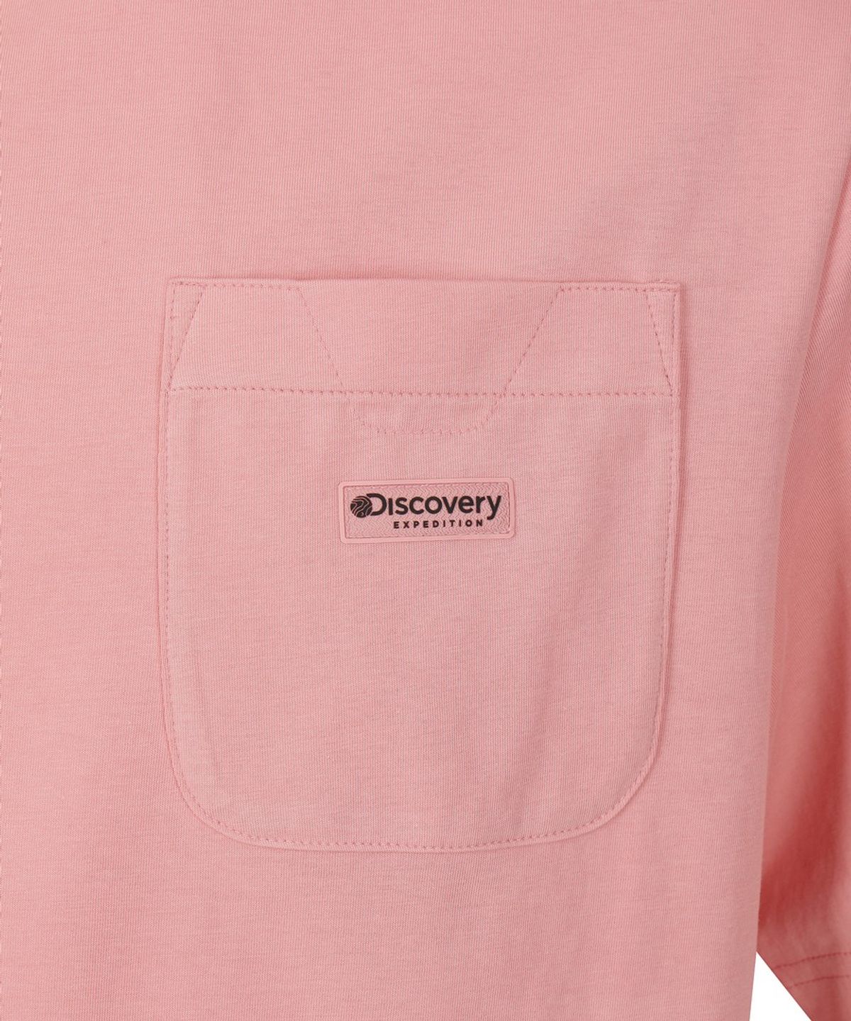 디스커버리 익스페디션(DISCOVERY EXPEDITION) 유니 프레시벤트 D심볼 반팔티셔츠 (Peach)