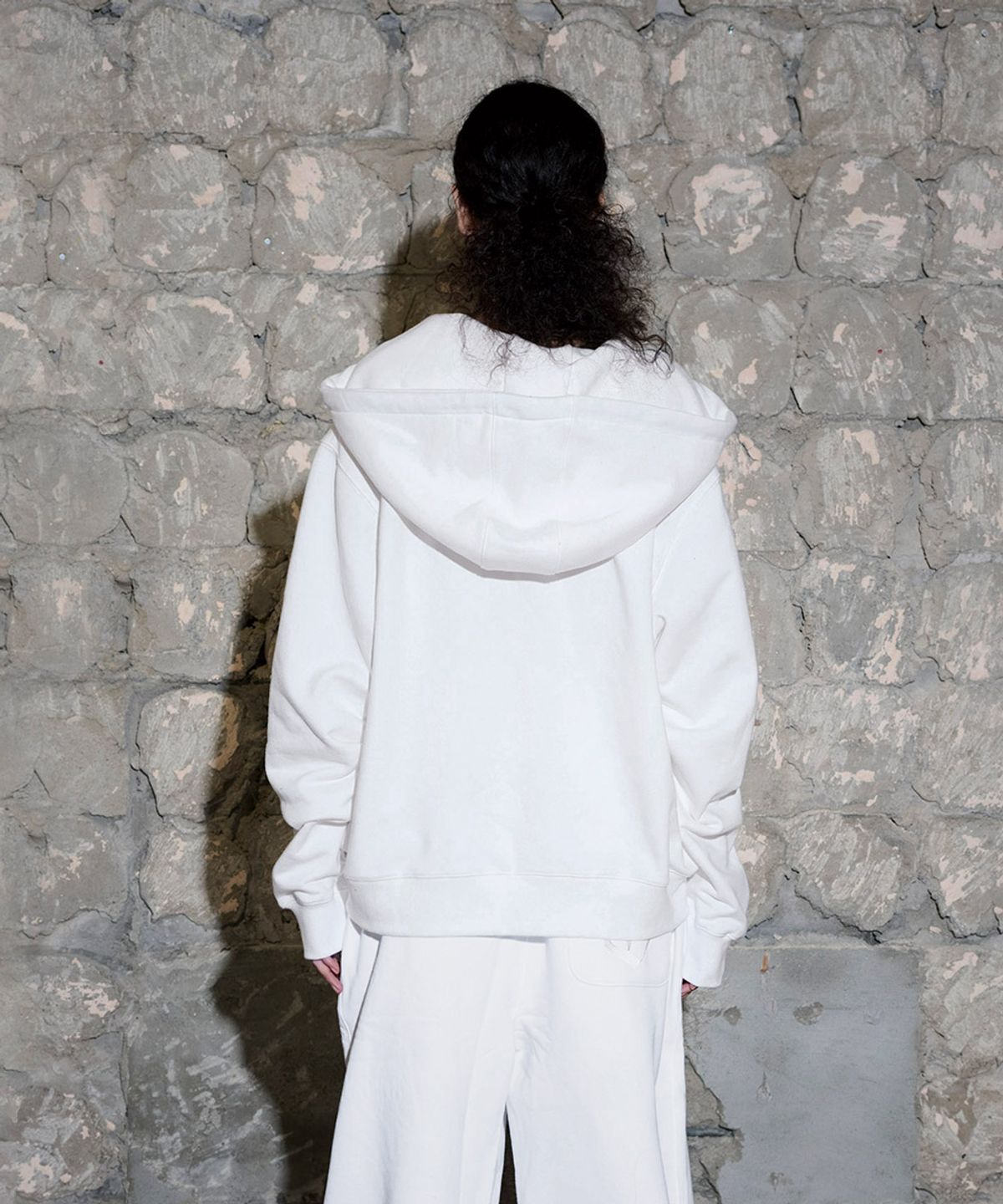 오도어(ODOR) Stallion hood zip - Off white