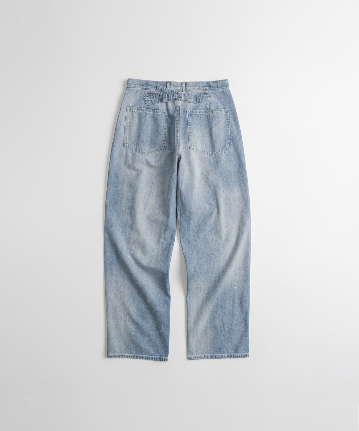 비헤비어(BEHEAVYER) DISTRESSED M35 TROUSERS indigo bleached