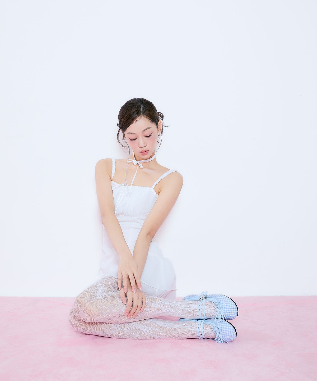 착한구두(CHAAKAN) 키치 리본 메리제인 플랫 PMEMR1i105