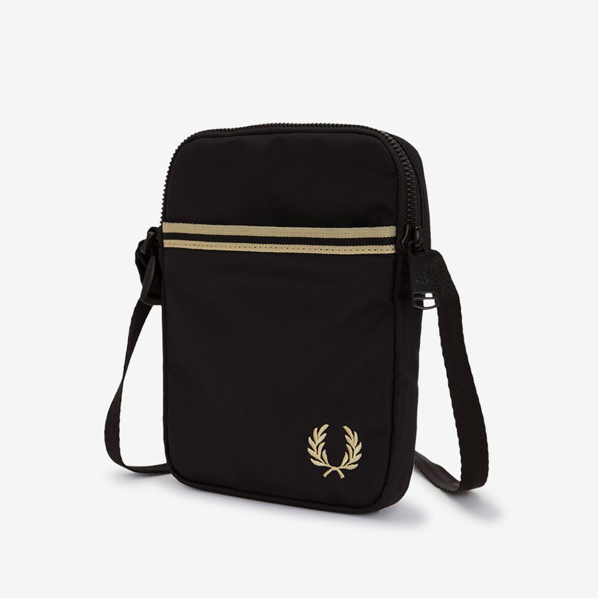 프레드페리(FRED PERRY) 팁드 테잎 스몰 사이드 백 - 블랙 CFPU2612809-102