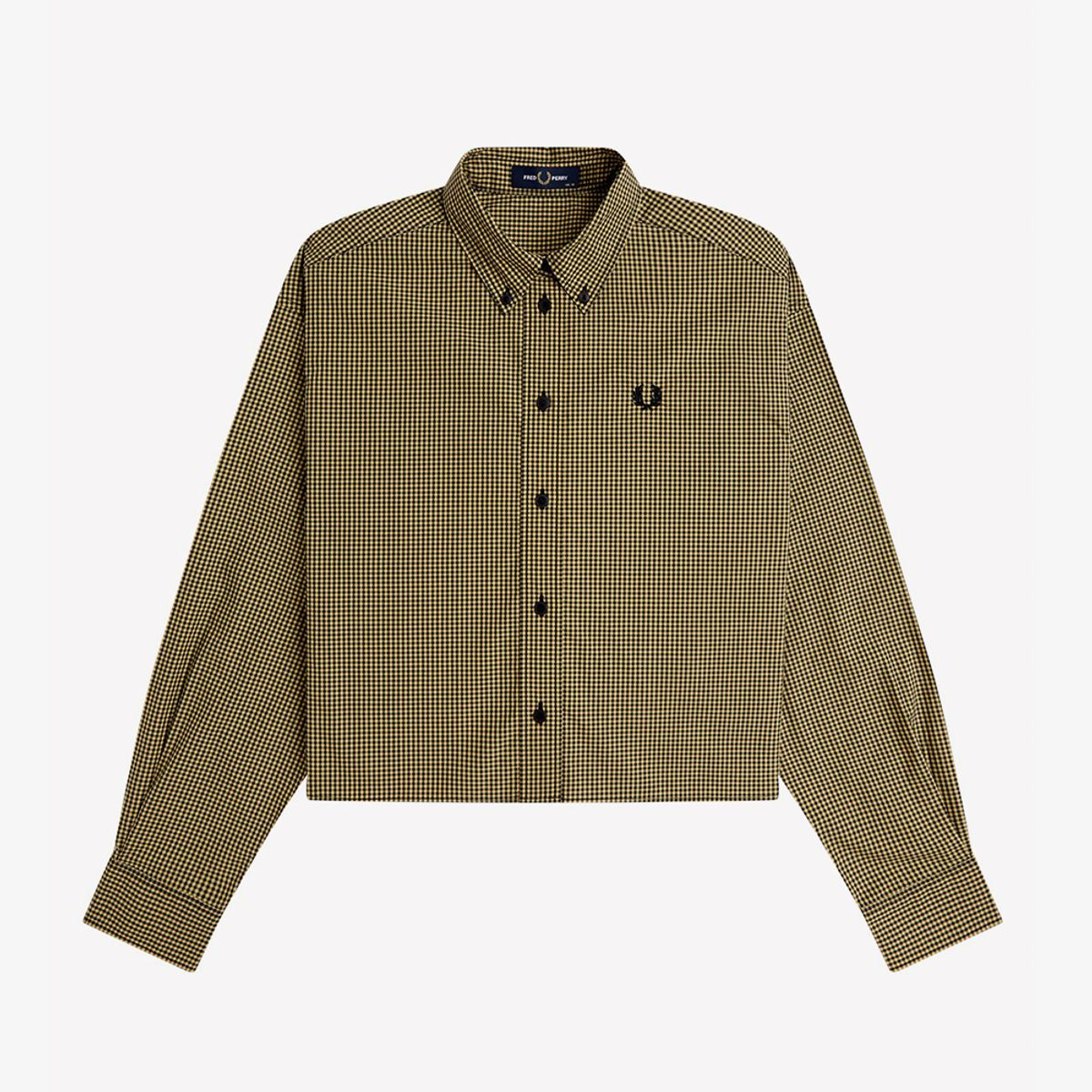 프레드페리(FRED PERRY) [womens] 체커보드 셔츠 - 블랙 AFPF2612172-102