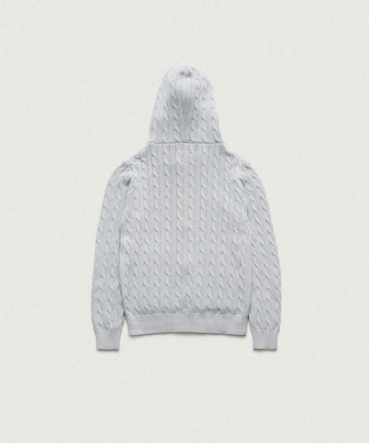 더바넷(THEBARNNET) Pobby Cable Knit Zip-Up Hoodie_Light Blue